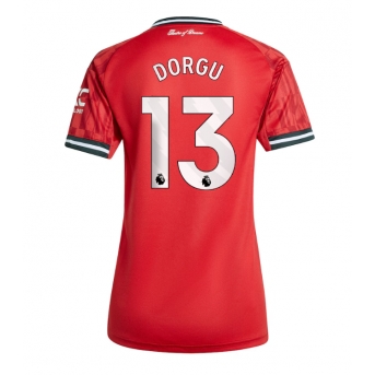 Billige Fotballdrakt Manchester United Patrick Dorgu #13 Replika Hjemmedrakt Dame 2025-26 Kortermet